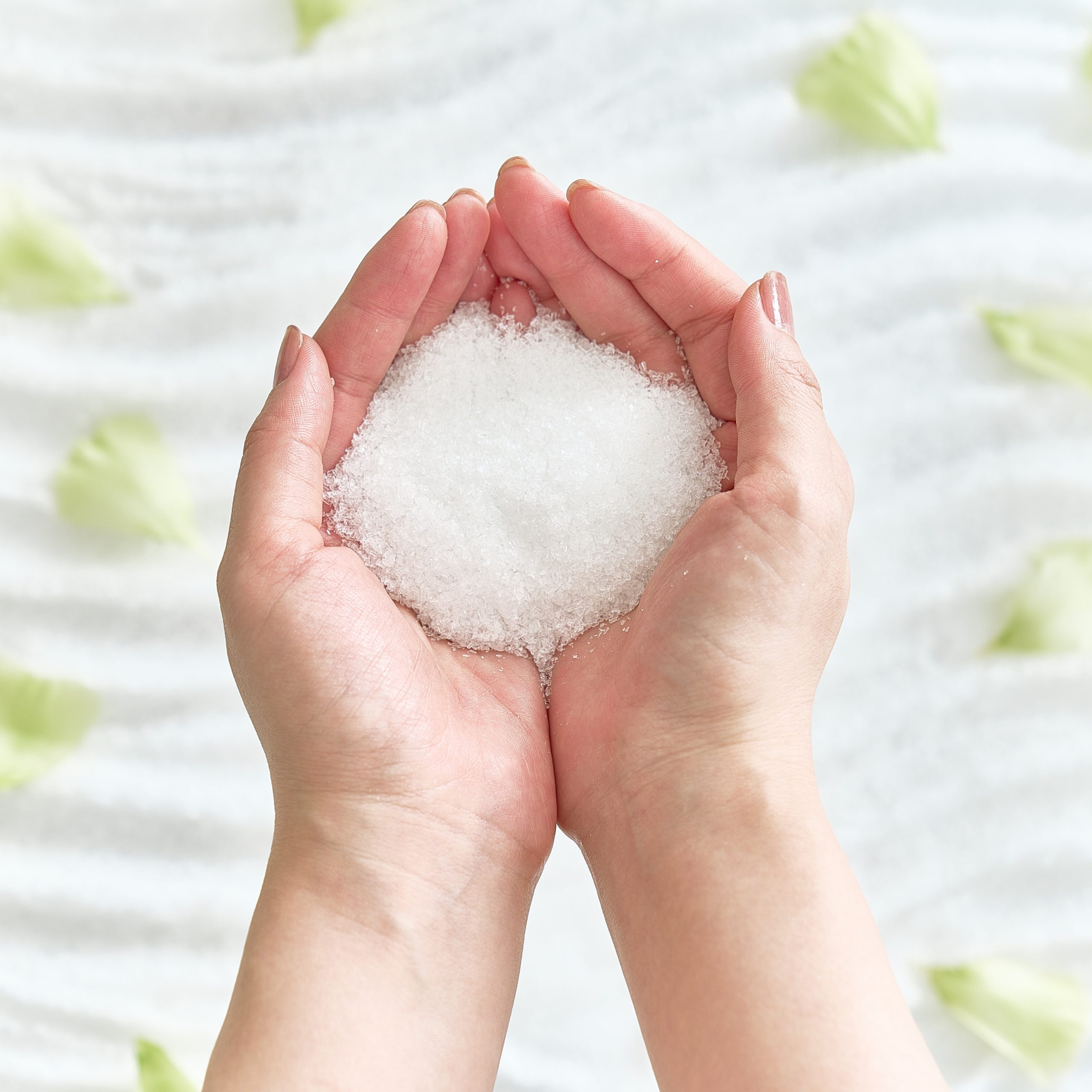 エプソムソルトとバスソルトのイメージ